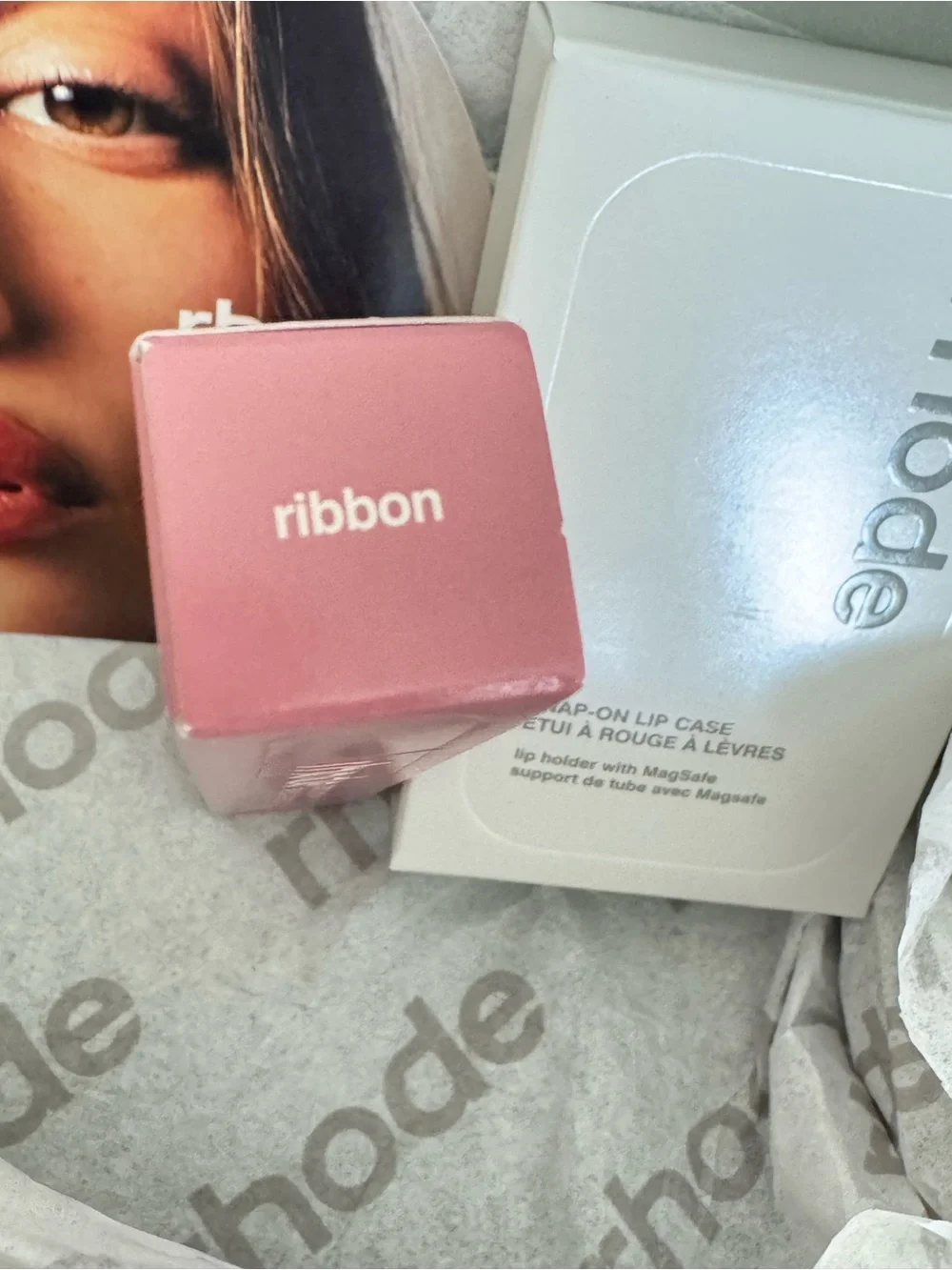 RHODE LIMITED EDITION SNAP ON LIP CASE + PEPTIDE LIP TINT IN RIBBON 🎀